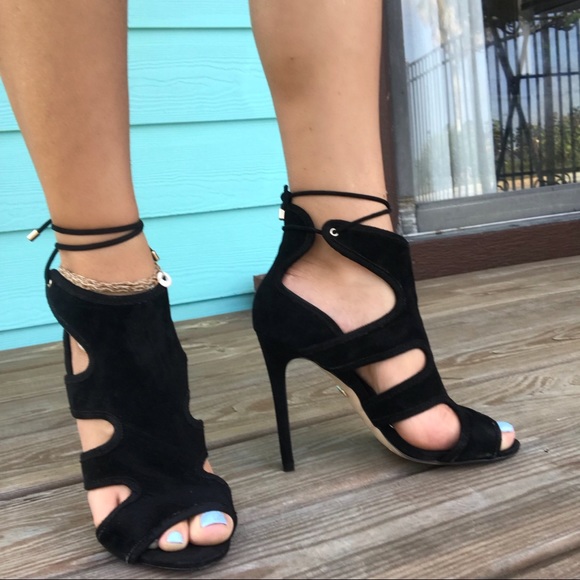 Topshop Shoes - Black suede TOPSHOP high heels